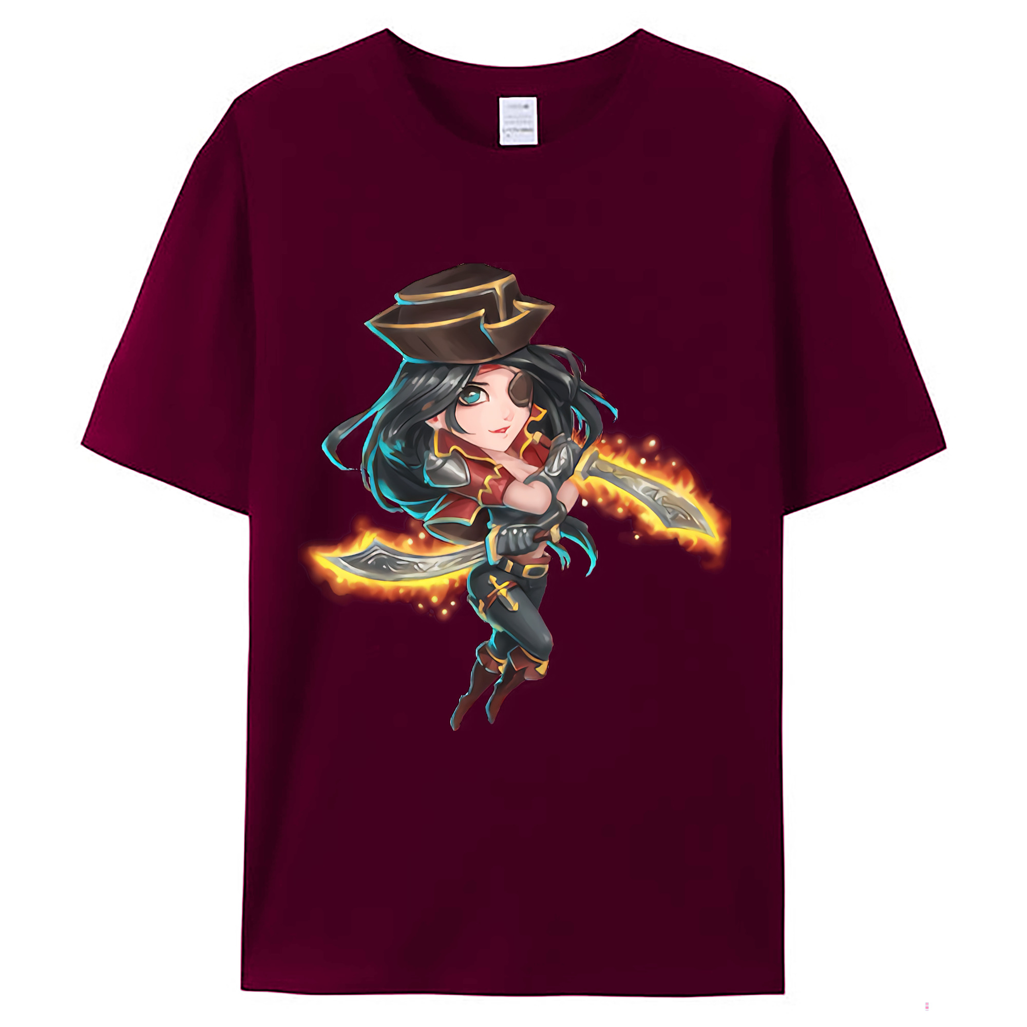 （画像用） リーグ・オブ・レジェンド League of Legends LOL レディースカジュアルプリントTシャツ（綿100％）
